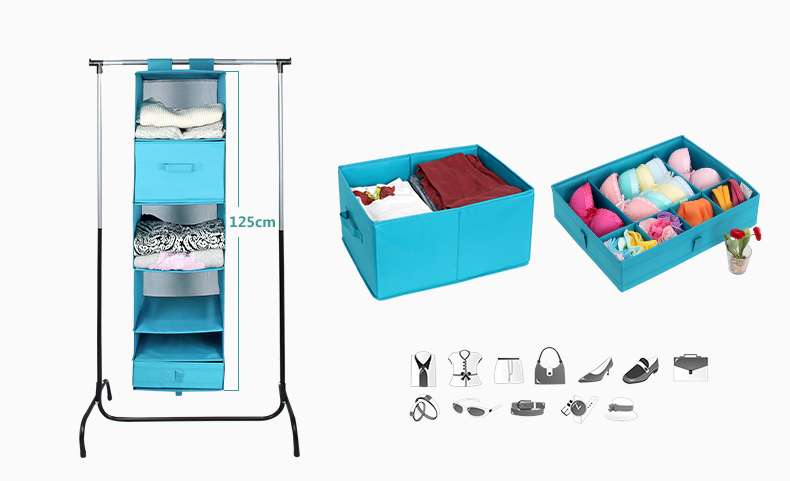 Storage case with 6 compartments